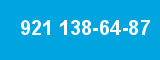 921 138-64-87 921 138-64-87